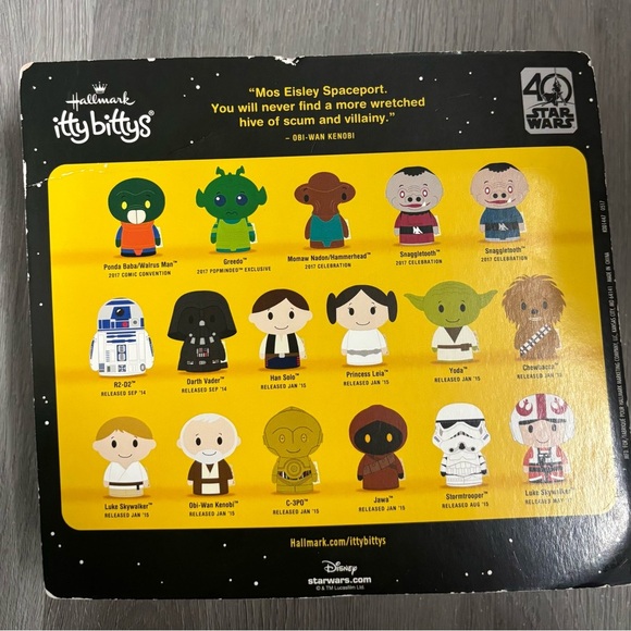 Hallmark Itty Bittys 2017 PopMinded Star Wars Greedo Plush - Green and Blue - Picture 3 of 4